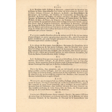 Lettres patentes du Roi, Portant Règlement pour l'administration des Collèges dépendans des Universités, & notamment de celui de Louis-le-Grand.