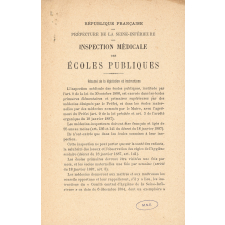 Inspection médicale des écoles publiques.