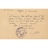 Certificat de vaccination.