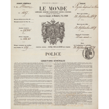 Contrat d'assurances du Lycée impérial du Havre.