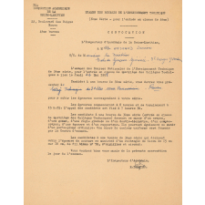 Examen des bourses de l'enseignement technique (3ème série. pour l'entrée en classe de 4ème). Convocation.