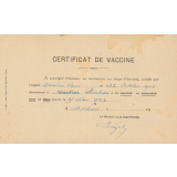 2 certificats de vaccine.