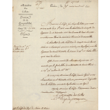 Lettre administrative. 
