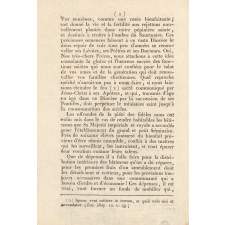 Lettre pastorale de Monseigneur l'Archevêque de Bourges, Sur la continuité des Secours à donner pour l'établisement du grand et petit Séminaire, et sur les conditions attachées à la dispensede faire gras certains jours de la semaine pendant le Carême de l'année 1810.