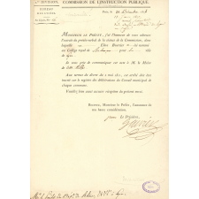 Document administratif.