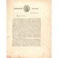 Archevêché de Paris. Collecte en faveur du petit séminaire.