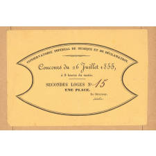 Conservatoire impérial de musique et de déclamation. Concours du 26 juillet 1855. Une place.