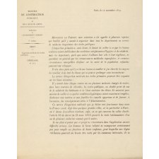 Circulaire n° 271. Inspection médicale des écoles publiques.