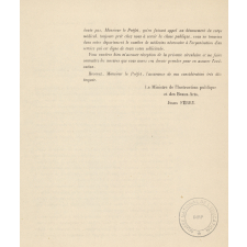 Circulaire n° 271. Inspection médicale des écoles publiques.