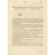 Société charitable des Ecoles chrétiennes et gratuites du 10e arrondissement de Paris. 