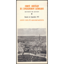 Liste des établissements privés du diocèse de Rouen. Rentrée de Septembre 1972.