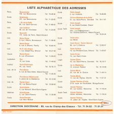 Liste des établissements privés du diocèse de Rouen. Rentrée de Septembre 1972. 