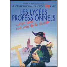 Publicité pour les lycées professionnels en Alsace.
