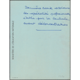 Liste descriptive des sections professionnelles. 