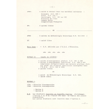 U.E.R. d'Histoire. Université de Paris X - Nanterre. Organisation des études pour l'année universitaire 1971-1972.  
  

