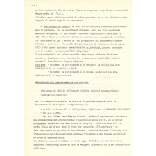 Département de Philosophie - U.E.R. de Philosophie-d'Histoire de l'Art et Archéologie-Mathématiques.  Université de Paris X-Nanterre. Organisation et programme des études. Année 1973-74. 

   
