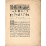 Arrest de la Cour de Parlement, portant Règlement pour les Collèges qui ne dépendent pas des Universités.