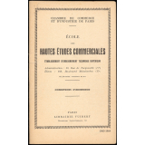 École des Hautes Études Commerciales. Conditions d'admission. Année 1963-1964.