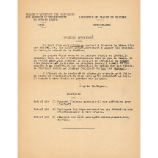 Examen d'aptitude des candidats aux bourses d'enseignement du second degré. Admission en classe de sixième. Orthographe.