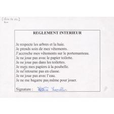 Réglement intérieur de l'école René Coty.