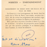 Modification du programme du concours de recrutement des professeurs enseignant le dessin dans les écoles de la ville de Paris. 