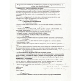 Proposition non terminée de modifications partielles du règlement intérieur du collège Jean-Baptiste Poquelin.