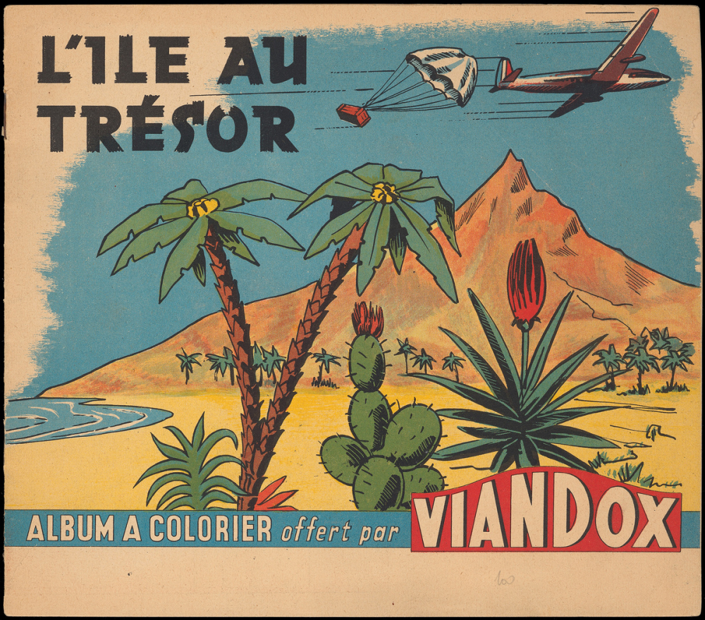 L'Île au trésor : Album à colorier offert par Viandox
