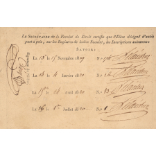 Académie royale de Caen. Faculté de droit. Carte d'élève.