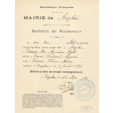 Commune d'Auzebosc. Ecole publique de garçons. Ecole publique de filles. Liste des candidats au Certificat d'études primaires.