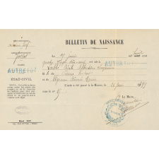 Commune d'Autretot. Ecole de filles. Liste des candidates au Certificat d'études primaires, 1ère session 1911.