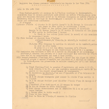 Acte de nomination d'un maître d'École. Copie.