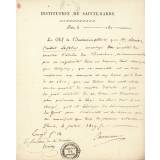 Attestation de moralité pour un enseignant. 