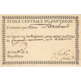 Certificat de scolarité. 