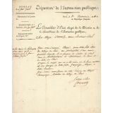 Lettre. 
