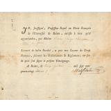 Certificat de scolarité. 