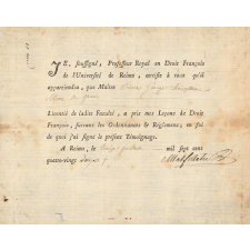 Certificat de scolarité. 