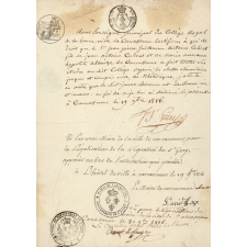 Certificat de scolarité. 