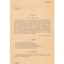BEPC. Sujets (1964). 