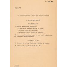 BEPC. Sujets (1964). 