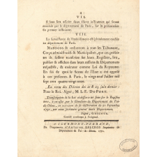 Loi Relative à M. l'Abbé de l'Epée, & à son établissement en faveur des Sourds & Muets.