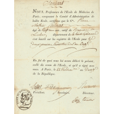 Certificat de scolarité. 