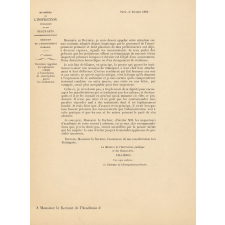 Circulaire rappelant les règlements relatifs à l'interdiction de souscriptions parmi les instituteurs.