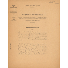 Instruction ministérielle relative à l'accomplissement, par les membres de l'enseignement public, des périodes d'instruction dans la réserve et dans l'armée territoriale.