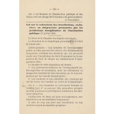 Loi sur le relèvement des interdictions, exclusions ou suspensions prononcées par les juridictions disciplinaires de l'Instruction publique (17 juillet 1908).