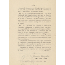 Loi sur le relèvement des interdictions, exclusions ou suspensions prononcées par les juridictions disciplinaires de l'Instruction publique (17 juillet 1908).