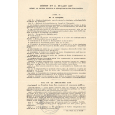 Faculté des sciences de l'Université de Paris. Convocations et sujets d'examens. 1942 et 1944.