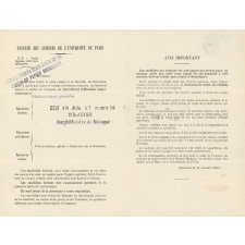 Faculté des sciences de l'Université de Paris. Convocations et sujets d'examens. 1942 et 1944.