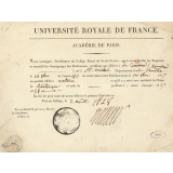 Certificat de scolarité. 