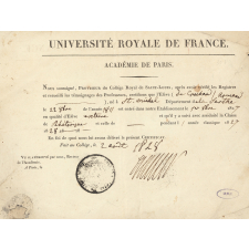 Certificat de scolarité.