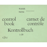 Carnet de contrôle = control book = Kontrollbuch. 1-20